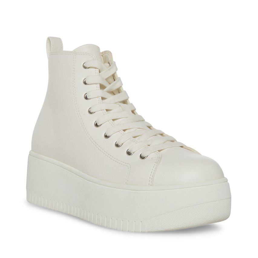 Zapatos Plataforma Steve Madden Raylee Mujer Blancas | ES TM1238